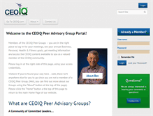 Tablet Screenshot of ceoiqconnect.com